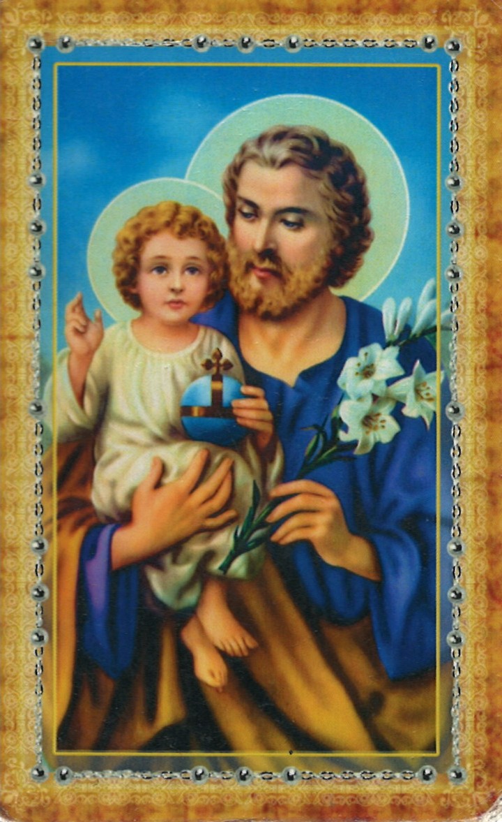 Reverse of Memorial Card