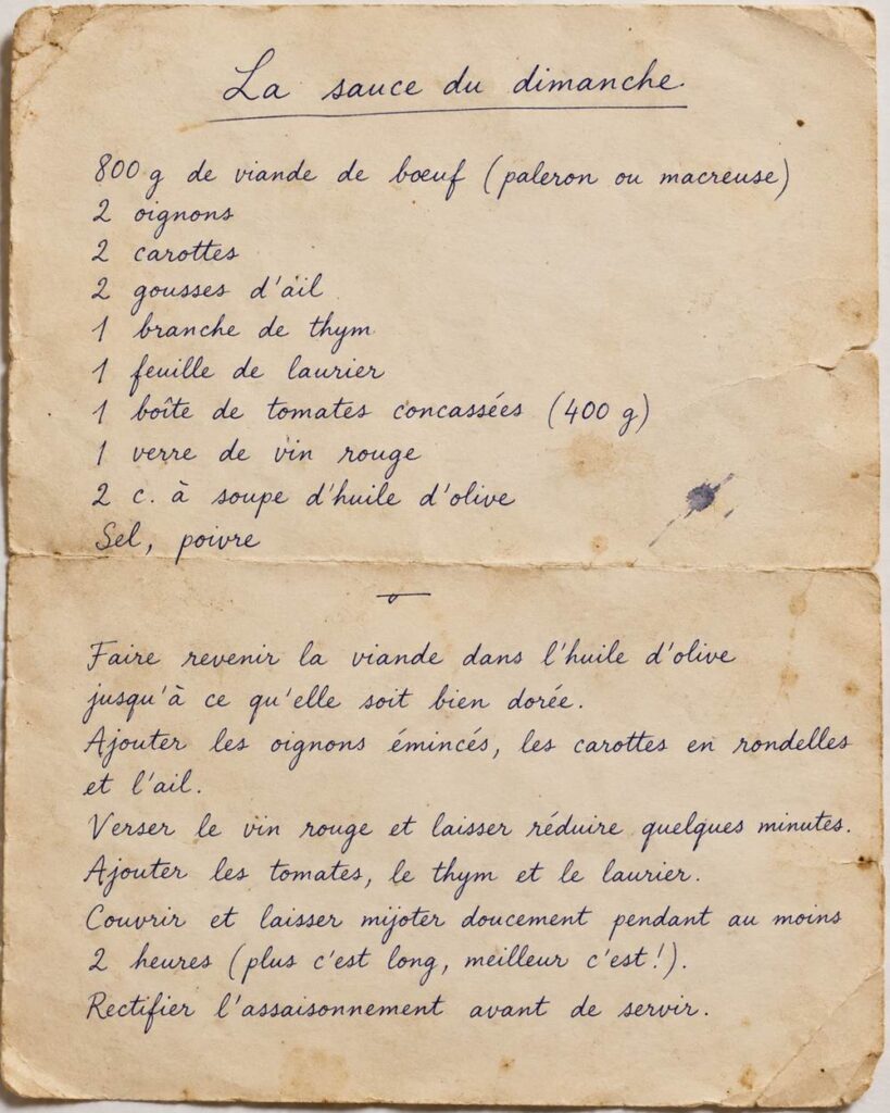 Sunday Tomato Sauce